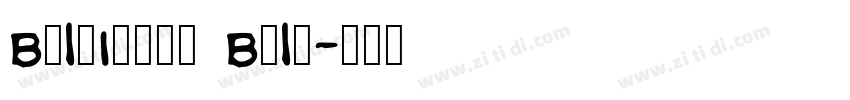 Baltimore Bold字体转换